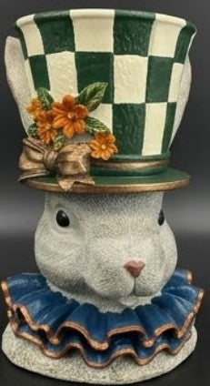 Large Rabbit Statue Vase, Bunny Figurine, Hand-Painted Rabbit Decor, Easter Rabbit Table Decoration, Easter Bunny Figurine, Rabbit Vase