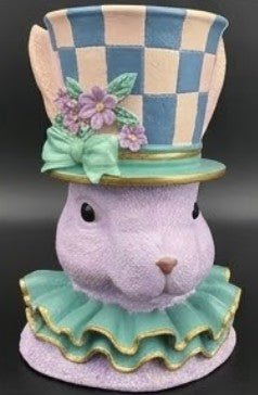 Large Rabbit Statue Vase, Bunny Figurine, Hand-Painted Rabbit Decor, Easter Rabbit Table Decoration, Easter Bunny Figurine, Rabbit Vase