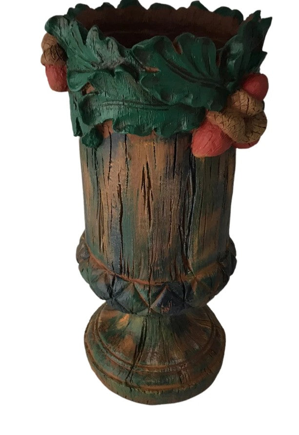 Handmade Acorn Vase, Forest Theme Home Decor, Woodland Style Vase, Nature Inspired Statue