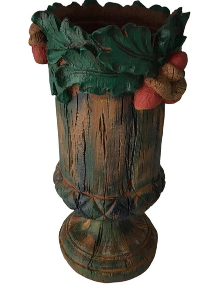 Handmade Acorn Vase, Forest Theme Home Decor, Woodland Style Vase, Nature Inspired Statue