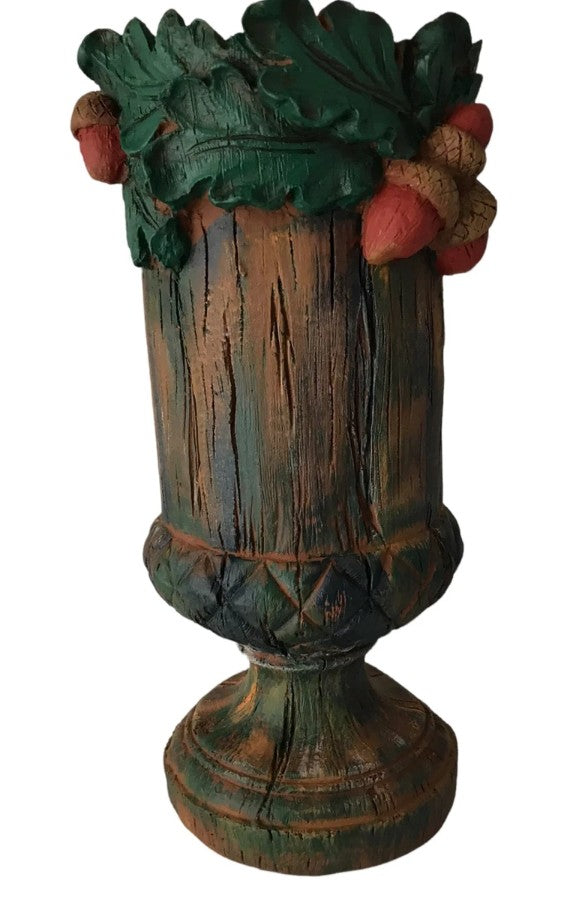 Handmade Acorn Vase, Forest Theme Home Decor, Woodland Style Vase, Nature Inspired Statue