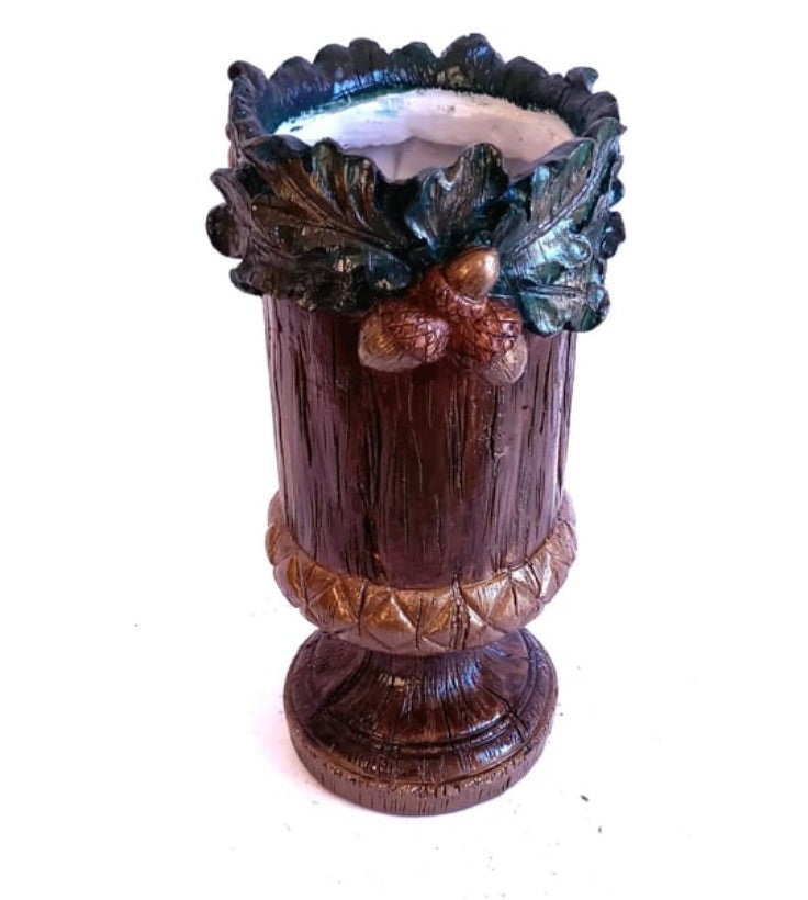 Handmade Acorn Vase, Forest Theme Home Decor, Woodland Style Vase, Nature Inspired Statue