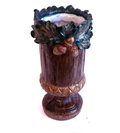 Handmade Acorn Vase, Forest Theme Home Decor, Woodland Style Vase, Nature Inspired Statue