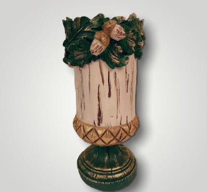 Handmade Acorn Vase, Forest Theme Home Decor, Woodland Style Vase, Nature Inspired Statue