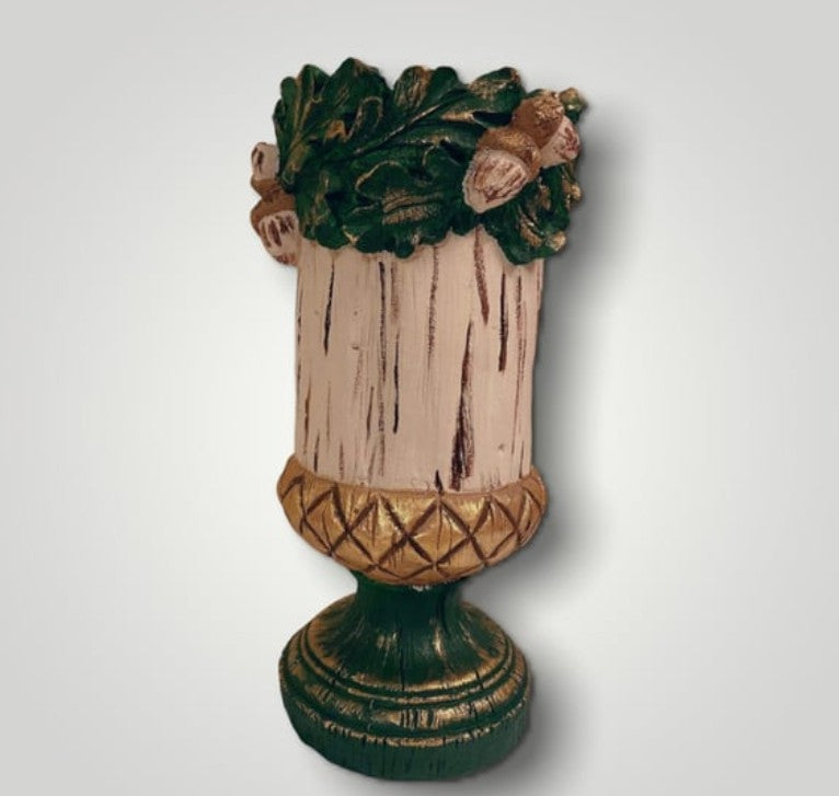 Handmade Acorn Vase, Forest Theme Home Decor, Woodland Style Vase, Nature Inspired Statue