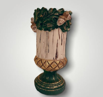 Handmade Acorn Vase, Forest Theme Home Decor, Woodland Style Vase, Nature Inspired Statue