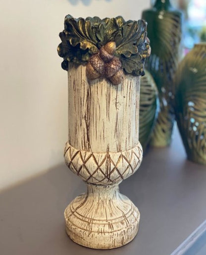 Handmade Acorn Vase, Forest Theme Home Decor, Woodland Style Vase, Nature Inspired Statue