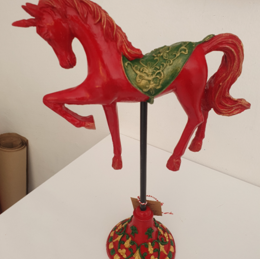 Unicorn Horse Statue, Vintage Style Horse Statue, Stylized Fantasy Horse Unicorn Statue, Unicorn Horse Sculpture, Classic Horse Sculpture