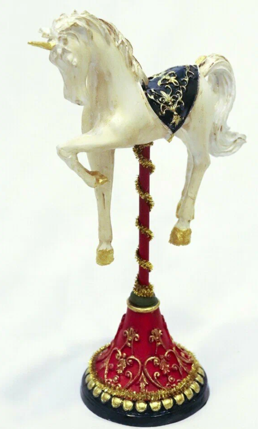 Unicorn Horse Statue, Vintage Style Horse Statue, Stylized Fantasy Horse Unicorn Statue, Unicorn Horse Sculpture, Classic Horse Sculpture