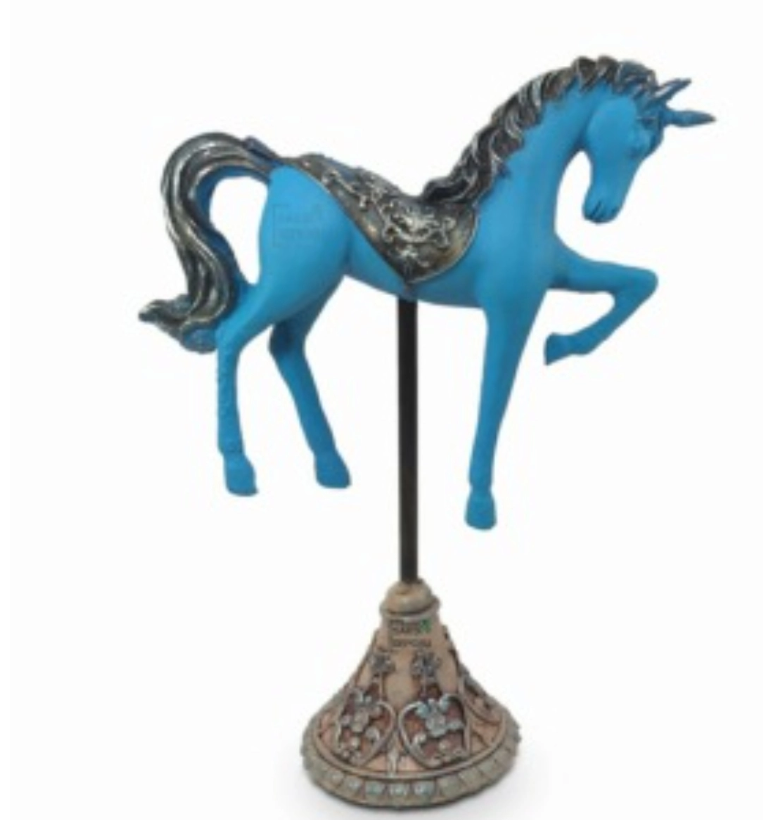 Unicorn Horse Statue, Vintage Style Horse Statue, Stylized Fantasy Horse Unicorn Statue, Unicorn Horse Sculpture, Classic Horse Sculpture