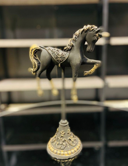 Unicorn Horse Statue, Vintage Style Horse Statue, Stylized Fantasy Horse Unicorn Statue, Unicorn Horse Sculpture, Classic Horse Sculpture