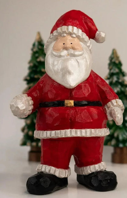 Santa Claus Decor, Christmas Figurine, Handmade Santa Statue, Holiday Home Decor, Santa Claus Statue, Santa Claus Sculpture, Santa Claus