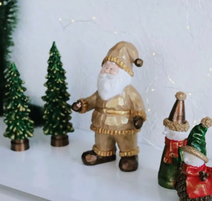 Santa Claus Decor, Christmas Figurine, Handmade Santa Statue, Holiday Home Decor, Santa Claus Statue, Santa Claus Sculpture, Santa Claus