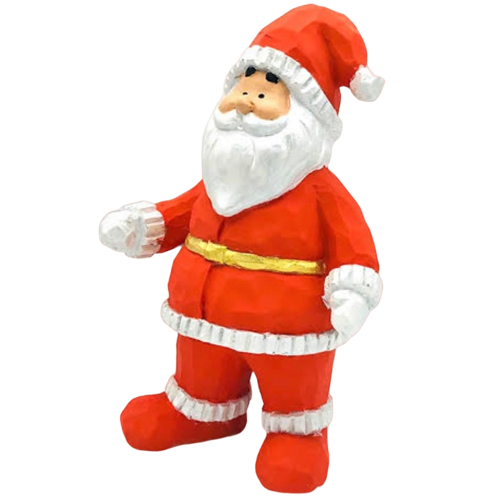Santa Claus Decor, Christmas Figurine, Handmade Santa Statue, Holiday Home Decor, Santa Claus Statue, Santa Claus Sculpture, Santa Claus