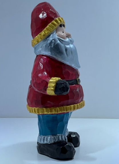 Santa Claus Decor, Christmas Figurine, Handmade Santa Statue, Holiday Home Decor, Santa Claus Statue, Santa Claus Sculpture, Santa Claus
