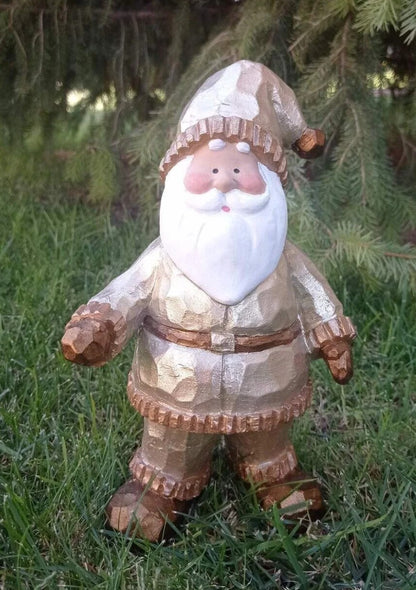 Santa Claus Decor, Christmas Figurine, Handmade Santa Statue, Holiday Home Decor, Santa Claus Statue, Santa Claus Sculpture, Santa Claus