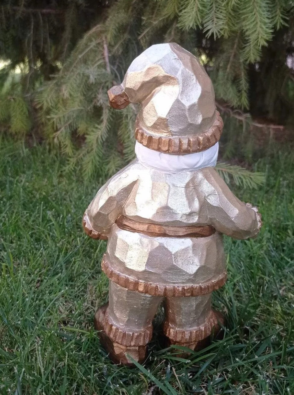 Santa Claus Decor, Christmas Figurine, Handmade Santa Statue, Holiday Home Decor, Santa Claus Statue, Santa Claus Sculpture, Santa Claus