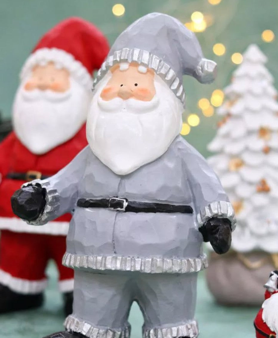 Santa Claus Decor, Christmas Figurine, Handmade Santa Statue, Holiday Home Decor, Santa Claus Statue, Santa Claus Sculpture, Santa Claus