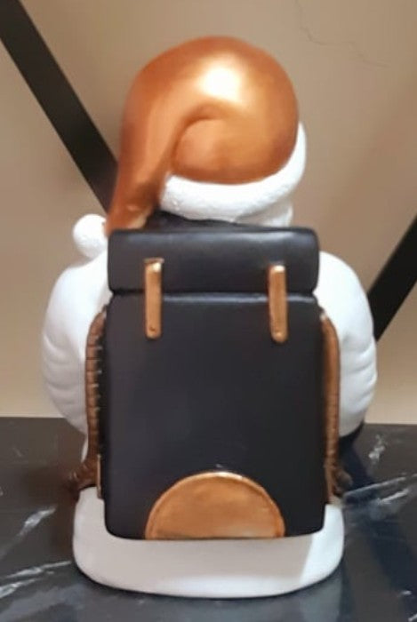 Handmade Astronaut Santa Claus Decor, Handmade Santa Claus Astronaut, Astronaut Santa Statue, Astronaut Santa Claus Decor, Santa Claus