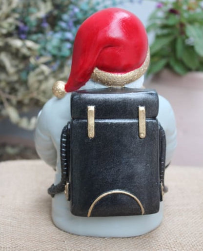 Handmade Astronaut Santa Claus Decor, Handmade Santa Claus Astronaut, Astronaut Santa Statue, Astronaut Santa Claus Decor, Santa Claus