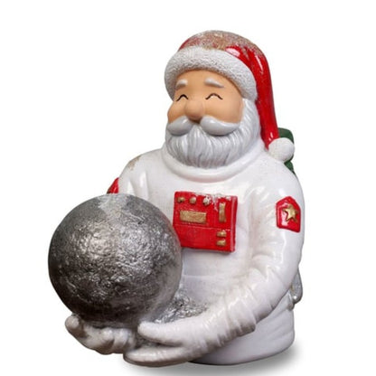 Handmade Astronaut Santa Claus Decor, Handmade Santa Claus Astronaut, Astronaut Santa Statue, Astronaut Santa Claus Decor, Santa Claus
