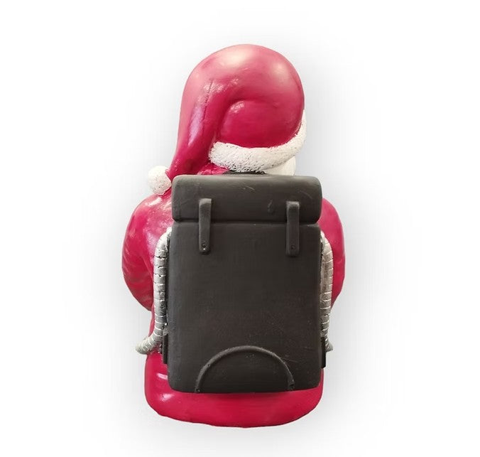 Handmade Astronaut Santa Claus Decor, Handmade Santa Claus Astronaut, Astronaut Santa Statue, Astronaut Santa Claus Decor, Santa Claus