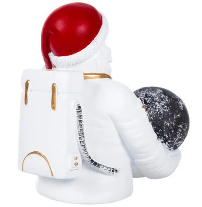 Handmade Astronaut Santa Claus Decor, Handmade Santa Claus Astronaut, Astronaut Santa Statue, Astronaut Santa Claus Decor, Santa Claus