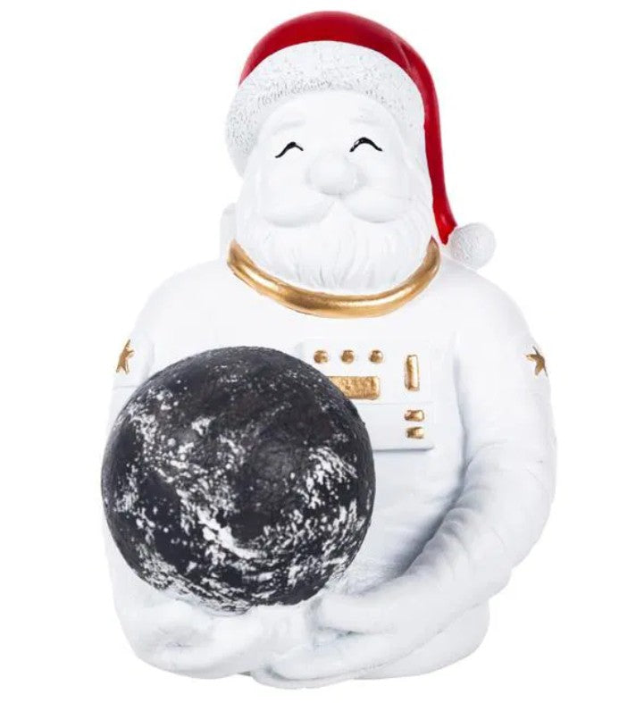 Handmade Astronaut Santa Claus Decor, Handmade Santa Claus Astronaut, Astronaut Santa Statue, Astronaut Santa Claus Decor, Santa Claus