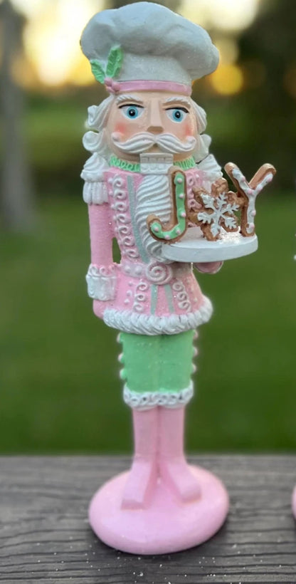 Festive Nutcracker Statue, Soldier Pastry Maker, Nutcracker Sculpture, Handmade Nutcracker Soldier Decor, Festive Soldier Decor