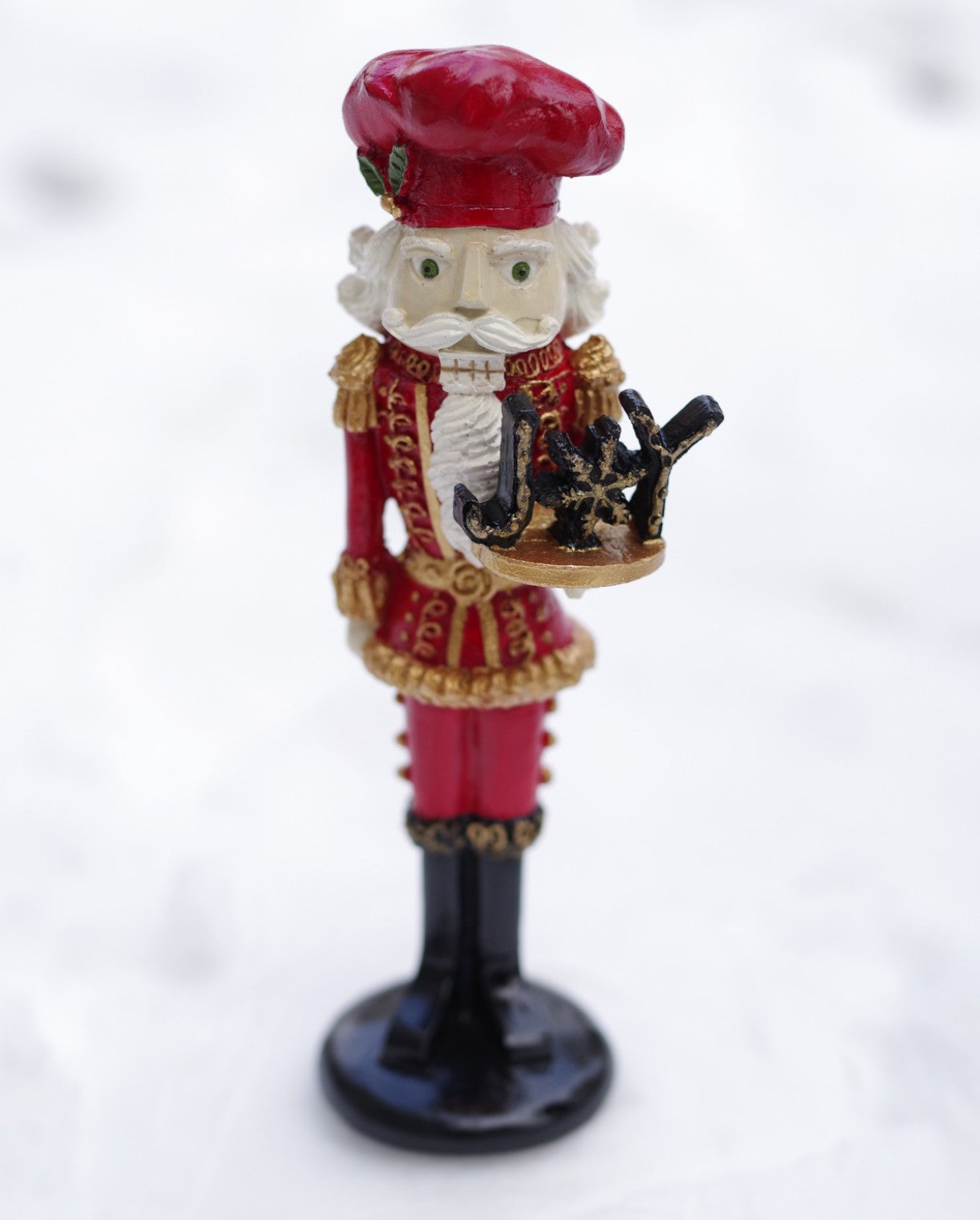 Festive Nutcracker Statue, Soldier Pastry Maker, Nutcracker Sculpture, Handmade Nutcracker Soldier Decor, Festive Soldier Decor