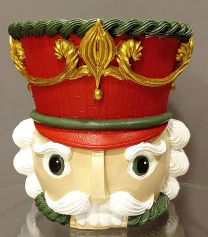 Christmas Nutcracker Pot Vase, Nutcracker Vase Planter, Nutcracker Planter, Nutcracker Vase, Holiday Nutcracker Pot Vase