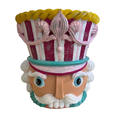 Christmas Nutcracker Pot Vase, Nutcracker Vase Planter, Nutcracker Planter, Nutcracker Vase, Holiday Nutcracker Pot Vase