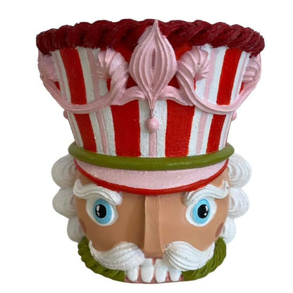 Christmas Nutcracker Pot Vase, Nutcracker Vase Planter, Nutcracker Planter, Nutcracker Vase, Holiday Nutcracker Pot Vase