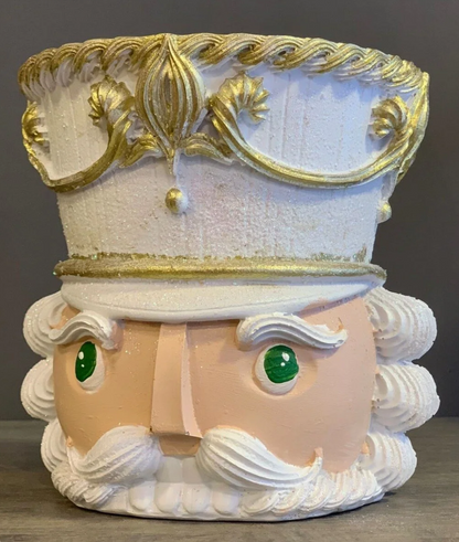 Christmas Nutcracker Pot Vase, Nutcracker Vase Planter, Nutcracker Planter, Nutcracker Vase, Holiday Nutcracker Pot Vase