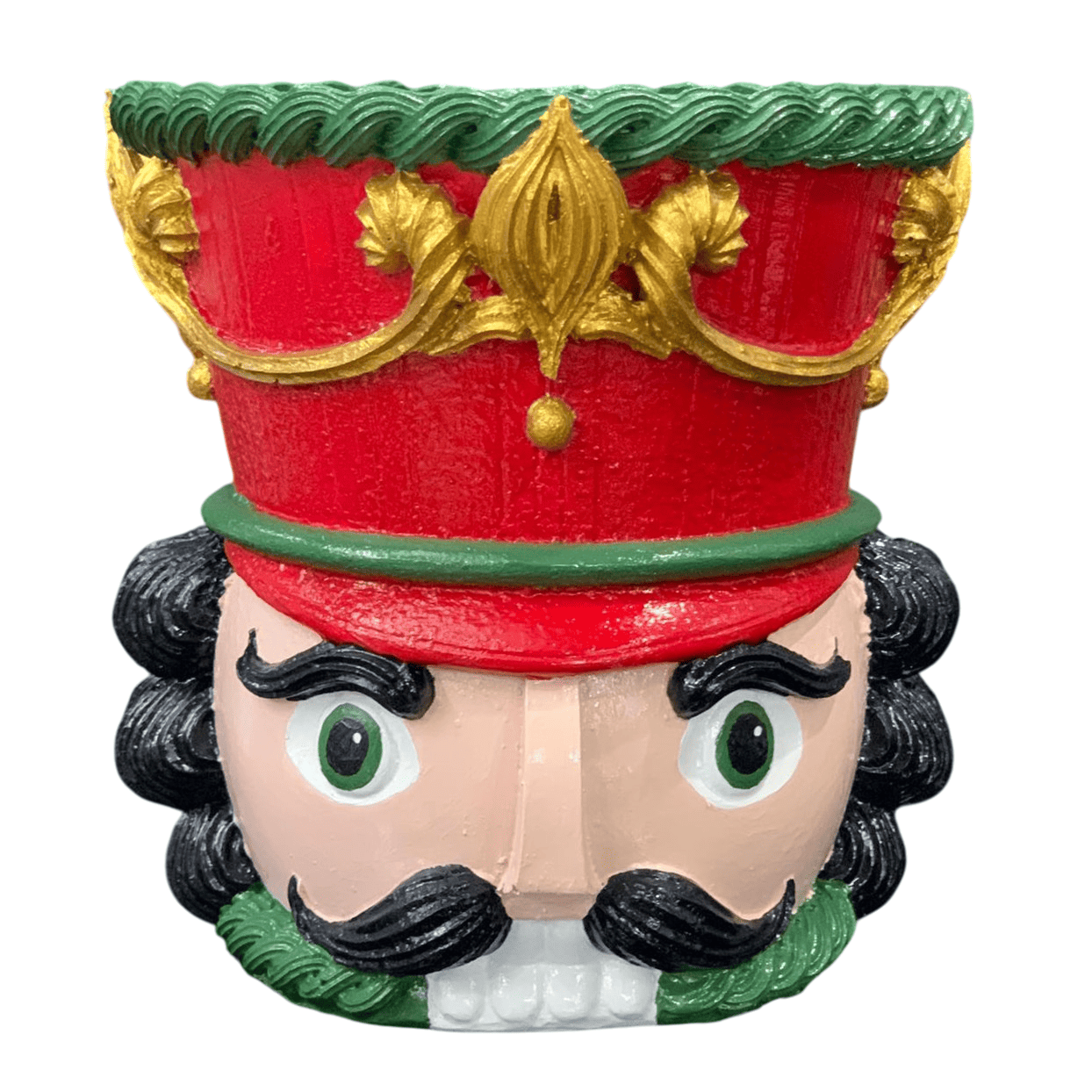 Christmas Nutcracker Pot Vase, Nutcracker Vase Planter, Nutcracker Planter, Nutcracker Vase, Holiday Nutcracker Pot Vase