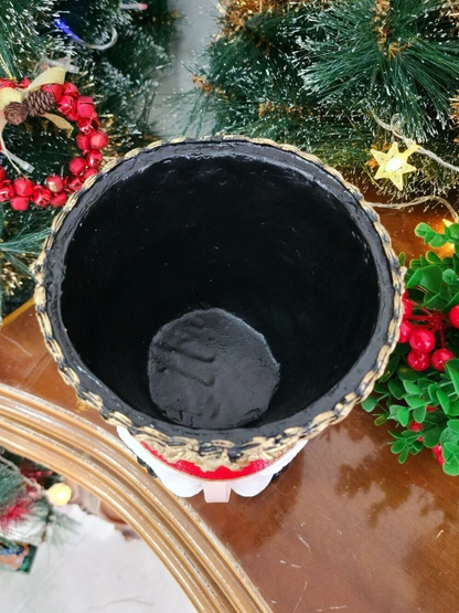 Christmas Nutcracker Pot Vase, Nutcracker Vase Planter, Nutcracker Planter, Nutcracker Vase, Holiday Nutcracker Pot Vase