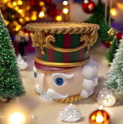 Christmas Nutcracker Pot Vase, Nutcracker Vase Planter, Nutcracker Planter, Nutcracker Vase, Holiday Nutcracker Pot Vase