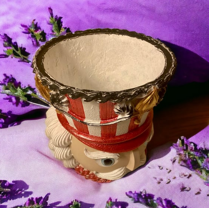 Christmas Nutcracker Pot Vase, Nutcracker Vase Planter, Nutcracker Planter, Nutcracker Vase, Holiday Nutcracker Pot Vase