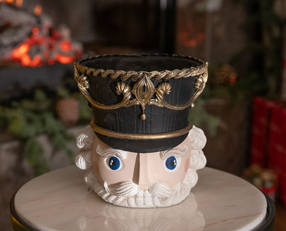Christmas Nutcracker Pot Vase, Nutcracker Vase Planter, Nutcracker Planter, Nutcracker Vase, Holiday Nutcracker Pot Vase
