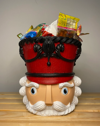 Christmas Nutcracker Pot Vase, Nutcracker Vase Planter, Nutcracker Planter, Nutcracker Vase, Holiday Nutcracker Pot Vase