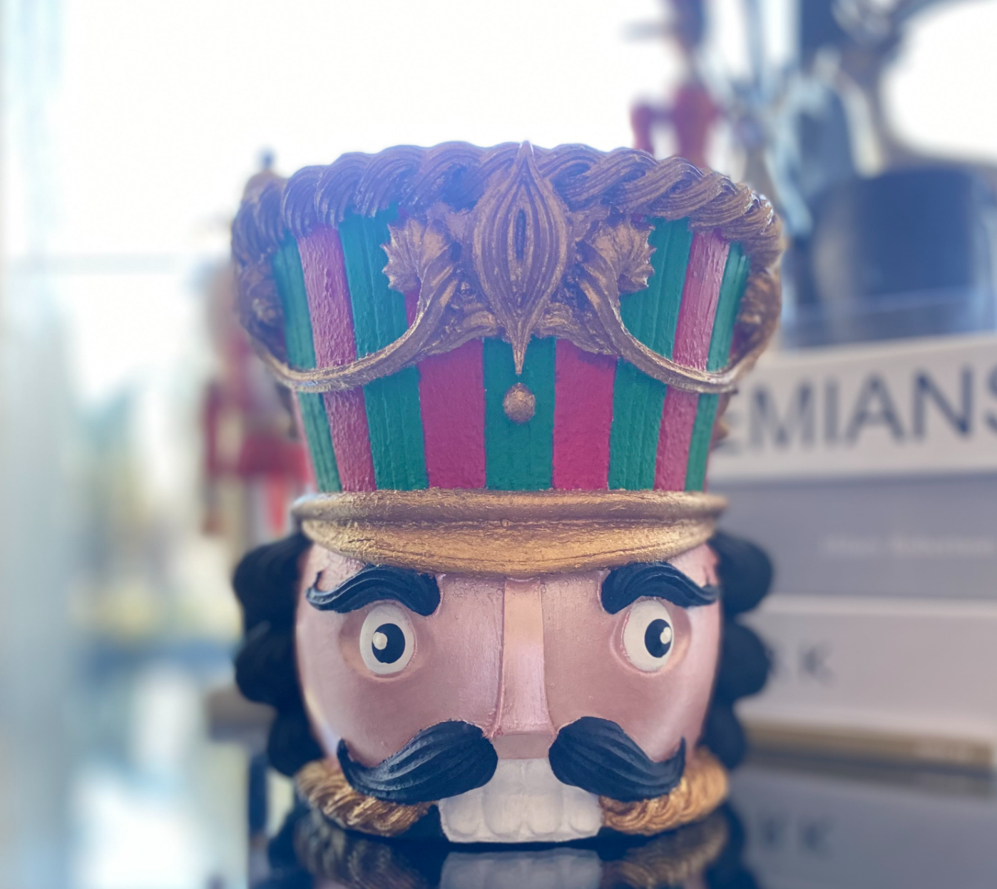 Christmas Nutcracker Pot Vase, Nutcracker Vase Planter, Nutcracker Planter, Nutcracker Vase, Holiday Nutcracker Pot Vase