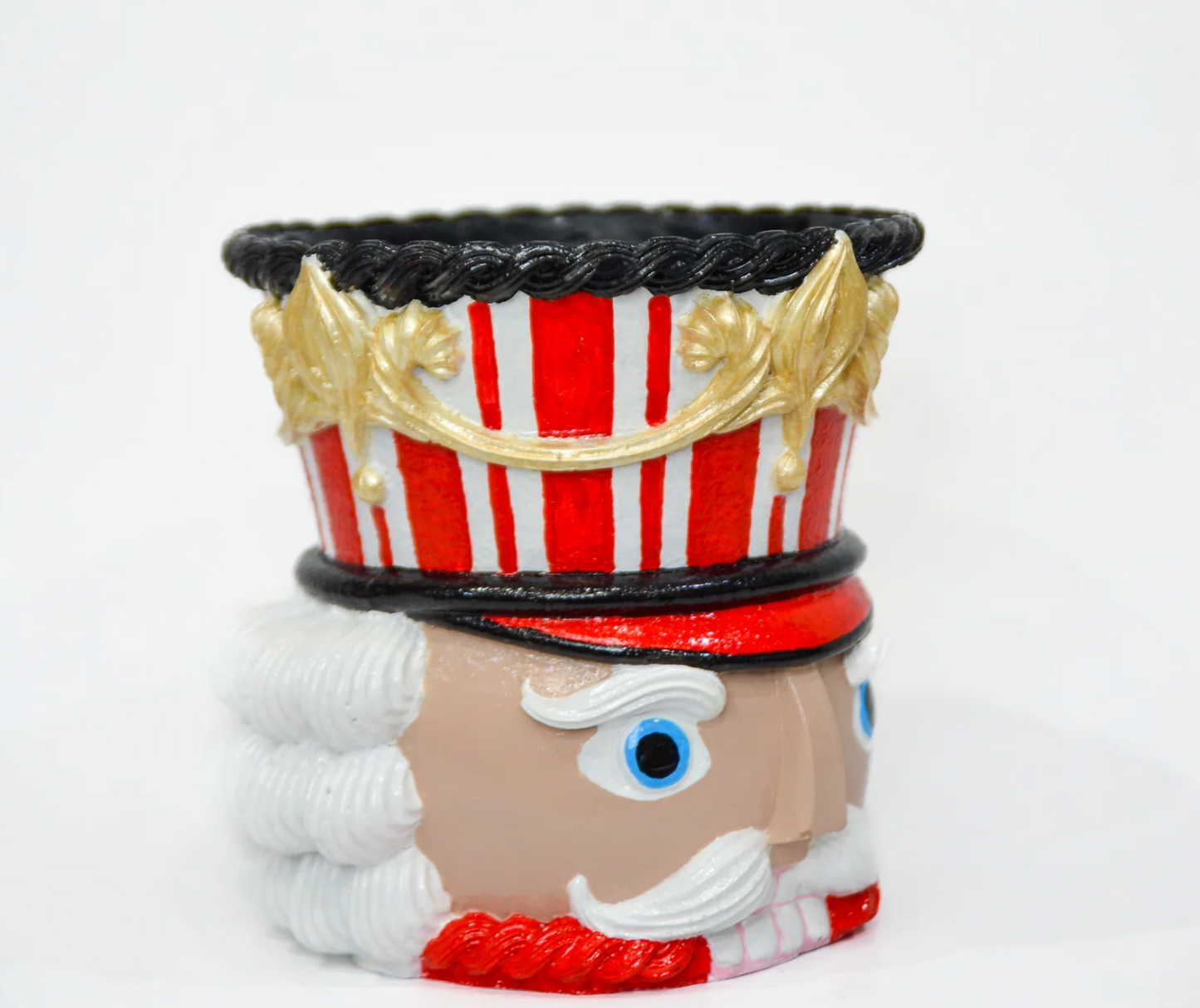 Christmas Nutcracker Pot Vase, Nutcracker Vase Planter, Nutcracker Planter, Nutcracker Vase, Holiday Nutcracker Pot Vase