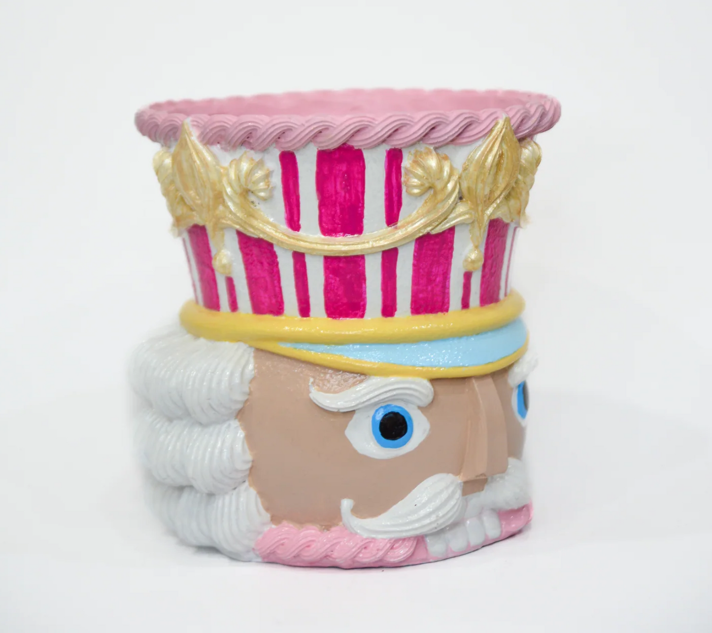 Christmas Nutcracker Pot Vase, Nutcracker Vase Planter, Nutcracker Planter, Nutcracker Vase, Holiday Nutcracker Pot Vase