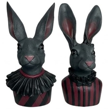 Hasenbüste Figuren, Hasenbüste Dekor, Hasen Figuren Set, Hasen Art Dekor, Hasen Dekor, Osterhasen Figur, Handgemachte Hasen Figur