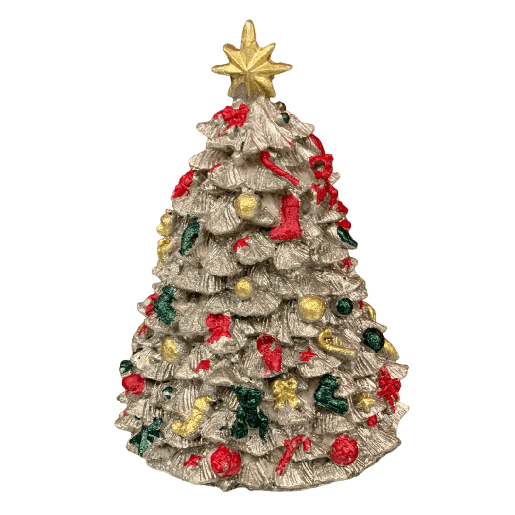 Mini Christmas Tree Figurine, Christmas Tree Ornament, Seasonal Tree Figurine, Christmas Decor Gift, Holiday Tree Decor, Christmas Tree Decor, Christmas Tree Sculpture