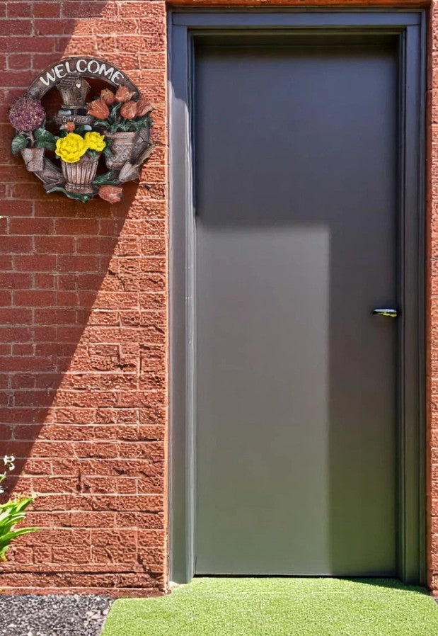 3D Welcome Door Hanging, Handmade Welcome Sign, 3D Floral Door Decoration, Handmade Garden Welcome Plaque, Front Door Art, Welcome Wall Art