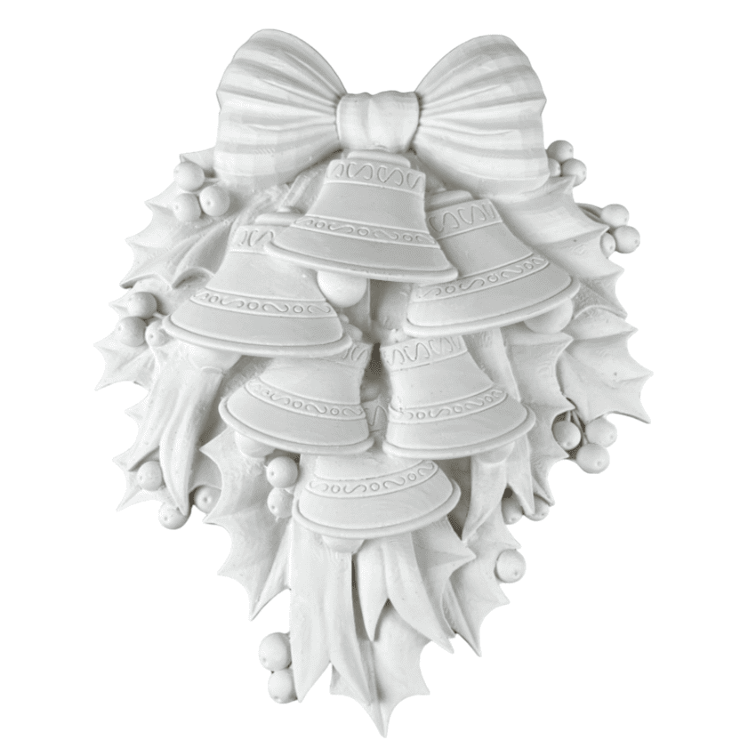 Handmade 3D New Year’s Bell Decor, Christmas Wall Bell Ornament, Holiday Bells Decoration