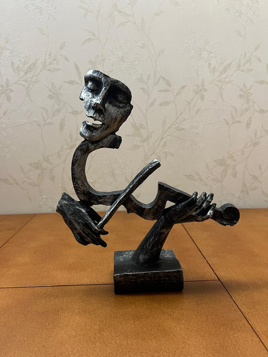 Violin Player Sculpture, Violin Player Figurine, Musician Figurine, Violinist Statue, Violinist Figurine, Violinist Sculpture, Violin Decor