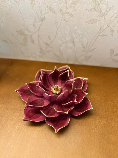 Scultura di loto, Decorazione di fiori di loto, Decorazione floreale per la casa, Scultura di fiori di loto, Statua di fiori di loto, Statua di loto, Statuina di fiori di loto, Oggetti di fiori di loto