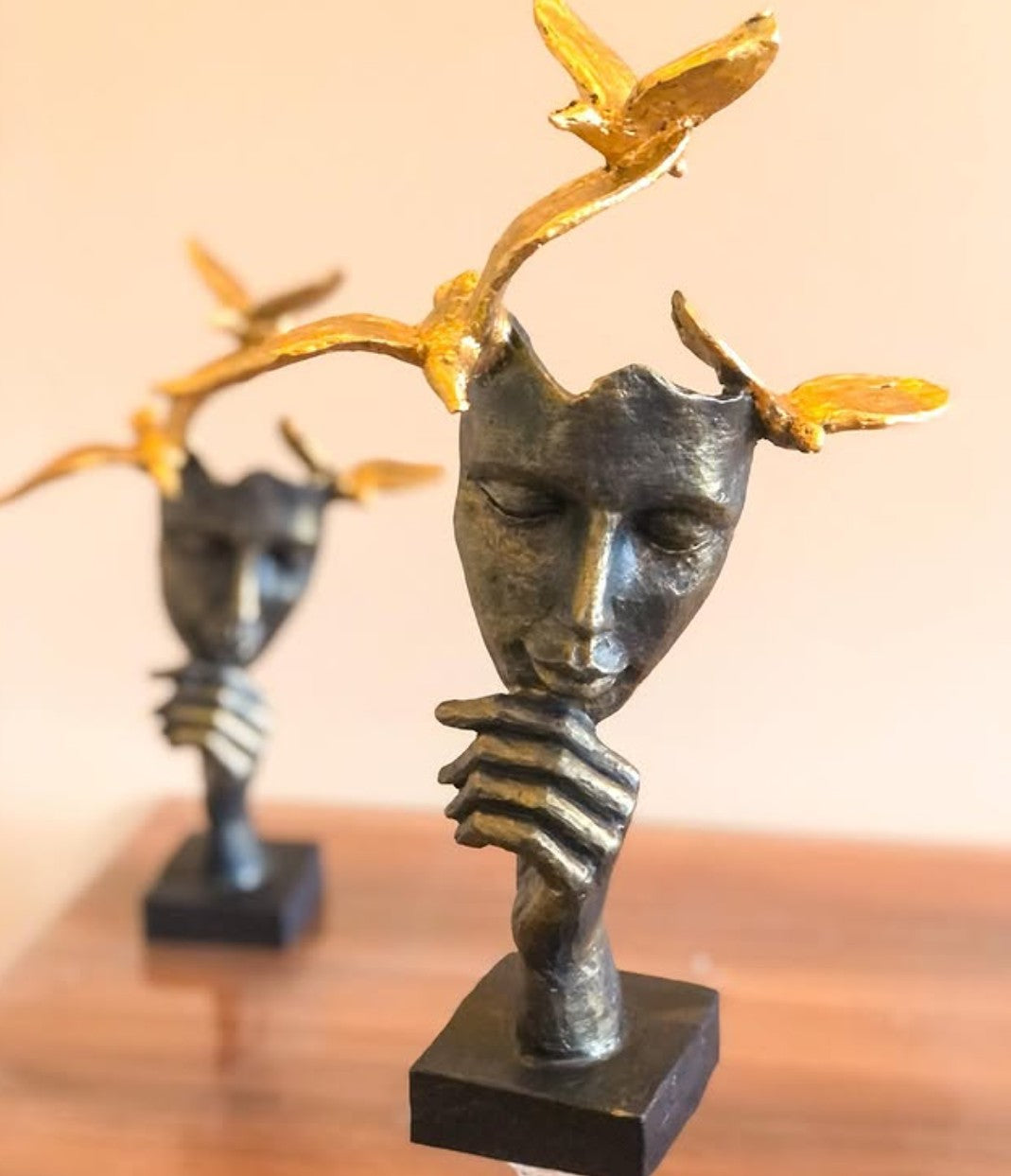 Abstract Face Decor, Abstract Face Art Decor, Modern Abstract Face Statue, Abstract Face Sculpture, Elegant Abstract Face Sculpture